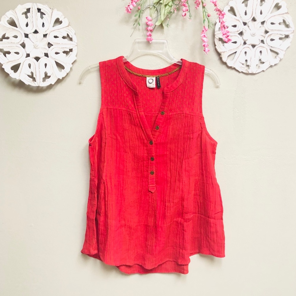 Anthropologie Akemi + Kin Red Tank Top size 6